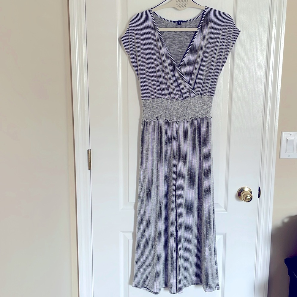 Caution to the Wind Wide Leg Striped Jumpsuit